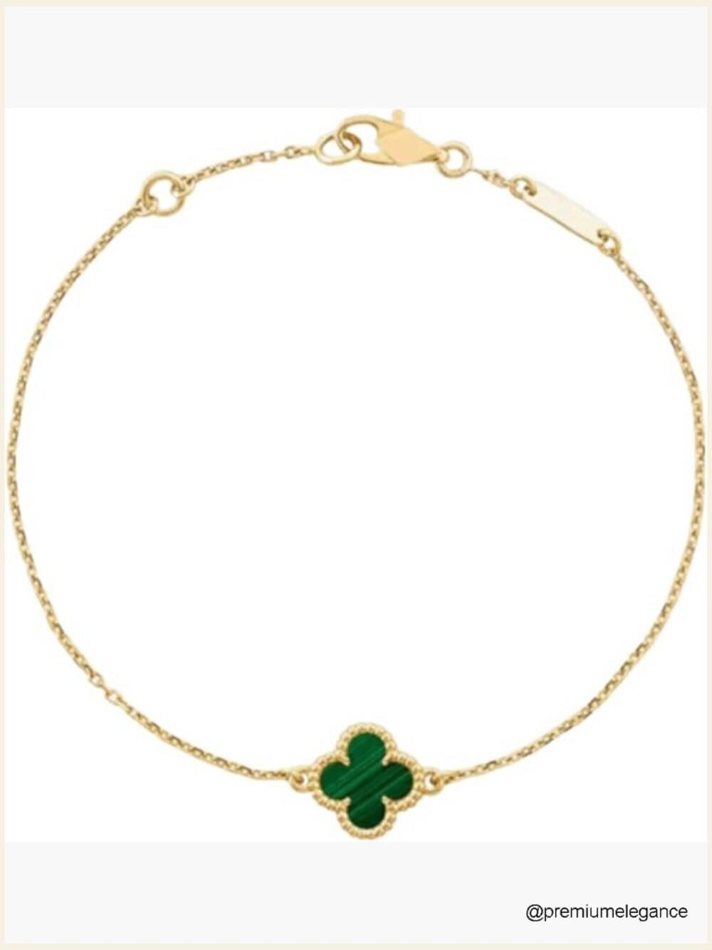 18K Gold Plated Four Leaf Clover Bracelet - Lucky Charm Jewelry